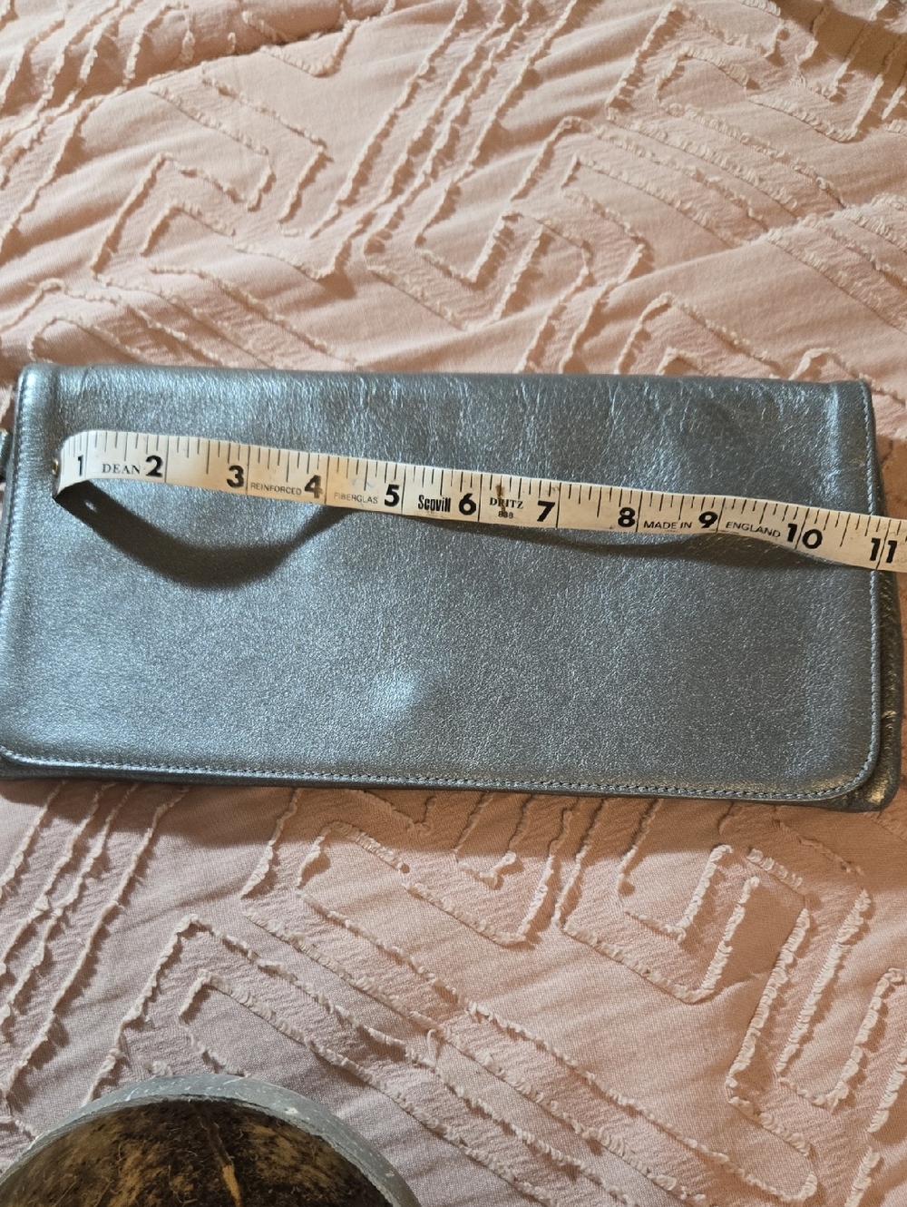 Eileen Fisher Metallic Gray Clutch